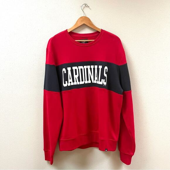 NEW 47' MLB St Louis Cardinals Red Interstate Crew Neck Sweatshirt, Men's XL - Picture 3 of 9